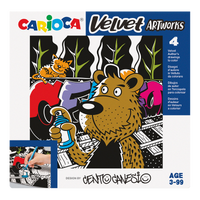 Carioca bársony kifestő készlet 4 db – CENTO Graffiti
