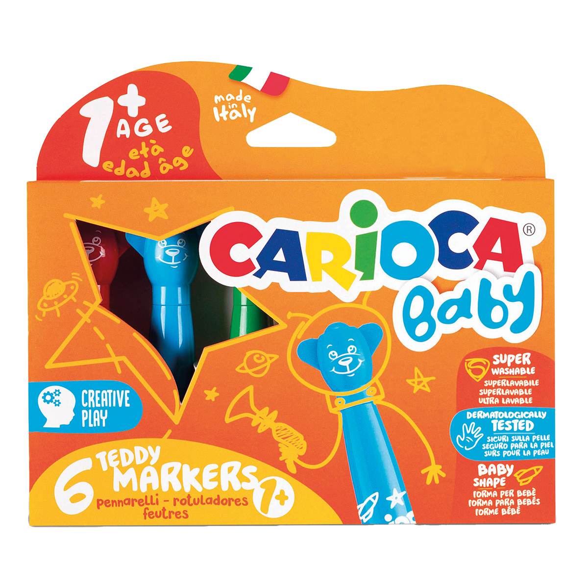 Carioca filctoll Baby kerek hegyű, vegyes színek