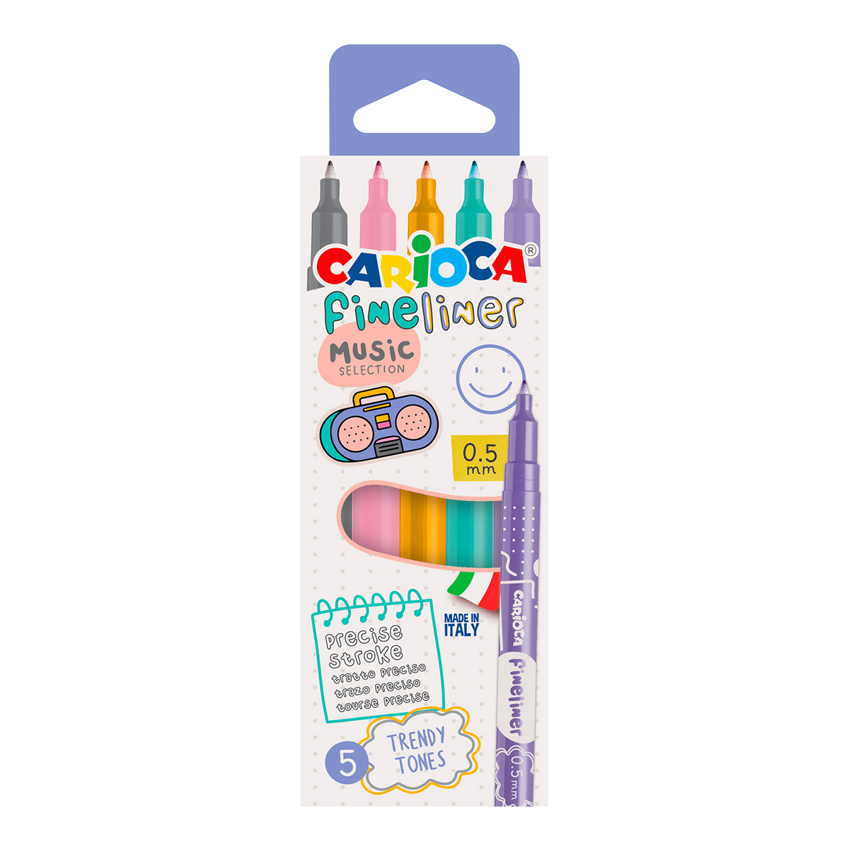 Carioca Fineliner 0,5 mm, vegyes színek