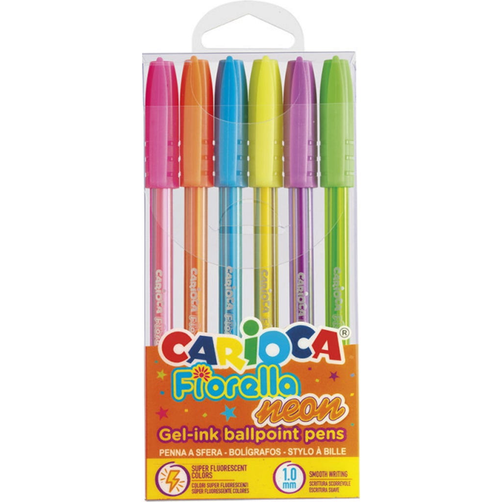 Carioca Fiorella zselés toll vegyes színek