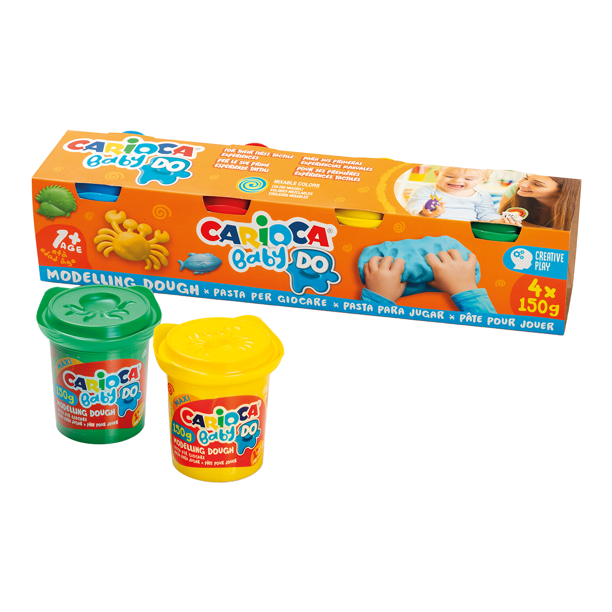 Carioca gyurma Baby Do 1+, 150 g, vegyes színek