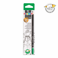 Carioca háromszögletű ceruza Black, 12 db – 4/2H