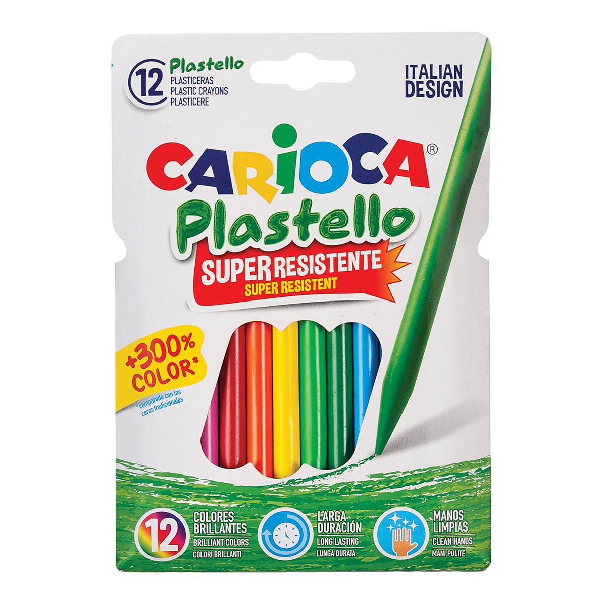 Carioca Plastello műanyag zsírkréta - 12 db