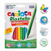Carioca Plastello műanyag zsírkréta - 12 db