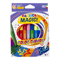 Carioca színváltó varázsfilctoll, 10 db, színes készlet