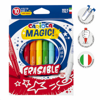 Carioca varázsfilctoll készlet - törölhető, 10 db, vegyes színek