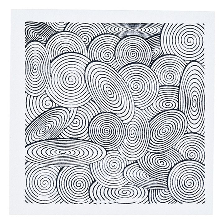 CERNIT polimer textúra 90x90 mm - spirálok