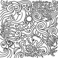 CERNIT polimer textúra 90x90 mm – víz alatti világ