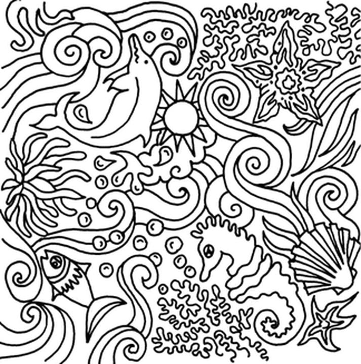 CERNIT polimer textúra 90x90 mm – víz alatti világ