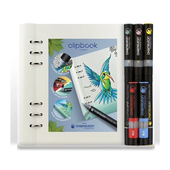 Chameleon markerek Filofax egyzetfüzettel - 6 db készlet
