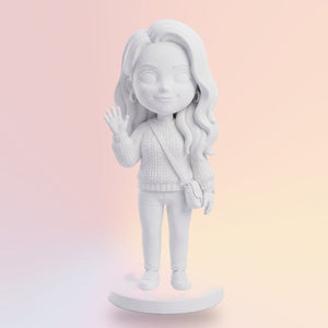 Fehér 3D figura 25 cm