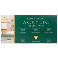 Clairefontaine akril festőtömb 360 g/m² – 10 lap, 20 x 40 cm tömbösített