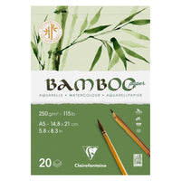 Clairefontaine bambusz akvarelltömb CP 250 g 20 lapos, ragasztott