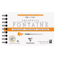 CLAIREFONTAINE Fontaine HP akvarelltömb extra fehér 300 g/m² 12 x 18 cm - 12 lapos