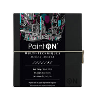 CLAIREFONTAINE Paint'On fekete rajztömb 250 g/m² - 32 lap (A5 – 14 x 14 cm)