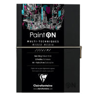 CLAIREFONTAINE Paint'On fekete rajztömb 250 g/m² - 32 lap (A5 – 14 x 14 cm)