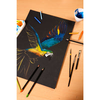 Clairefontaine Paint'On Mix Media tömb 250 g 20 lap ragasztott Black