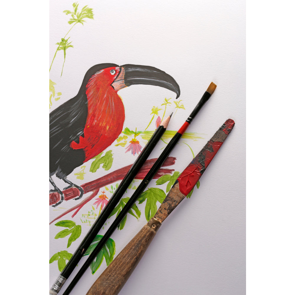 Clairefontaine Paint'On Mix Media tömb 250 g 40 lap ragasztott Extra White