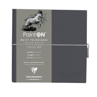 CLAIREFONTAINE Paint'On mixed media papírtömb 250 g/m² 19 x 19 cm - 32 lap – Szürke