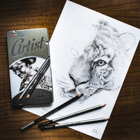 Colorino Artist grafitceruza és rajzszén készlet fémdobozban