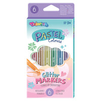 Colorino Glitter Effect pasztell filctollak, 6 darabos csomagolásban (1)