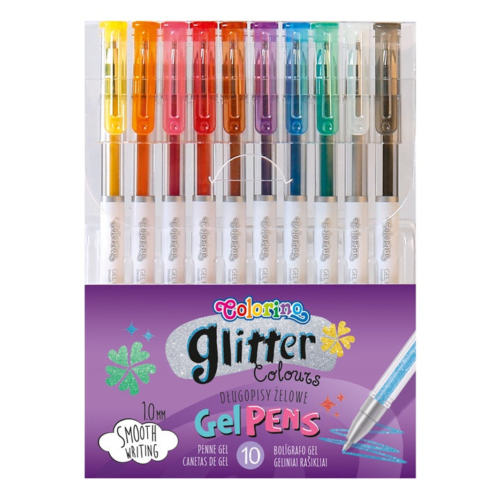 Colorino Glitter zselés tollak 10 darabos készletben (1)