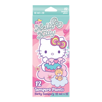 Colorino Hello Kitty temperafesték tubusban, 12 szín