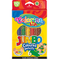 Colorino JUMBO kerek színes ceruza hegyezővel – 6 szín