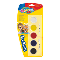 Colorino száraz arcfesték ecsettel – 5 szín