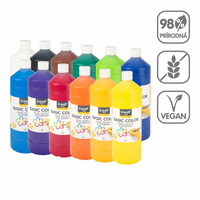 Creall temperafesték, 1 000 ml, vegyes színek – 12 ×