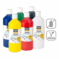 Creall Trans transzparens festékkészlet, 6 × 500 ml
