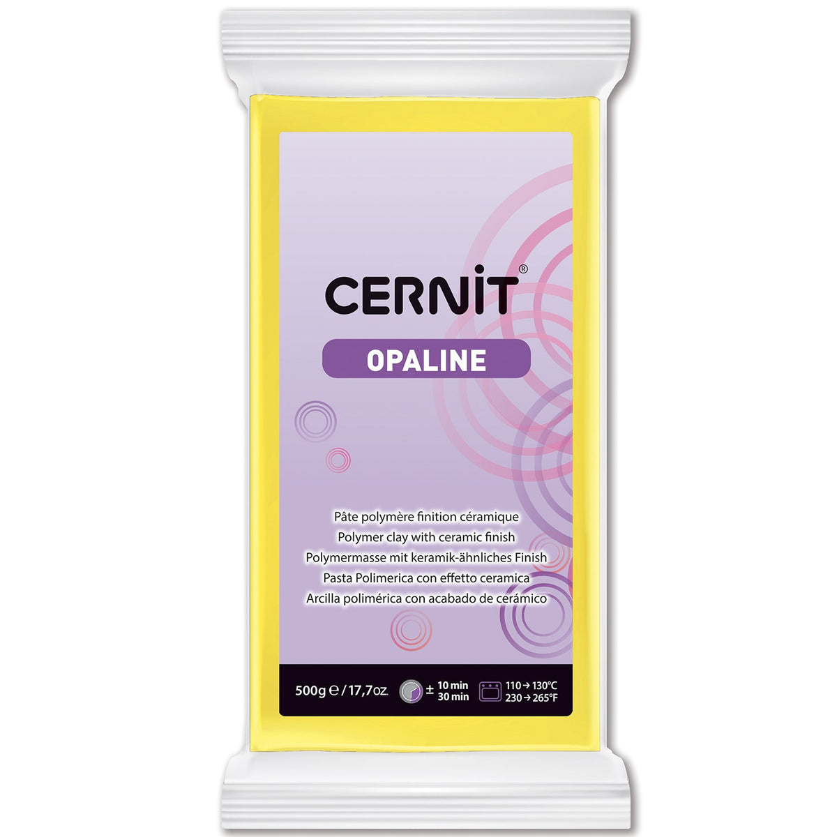 CERNIT Opalin polimer agyag 500 g – Primary Yellow