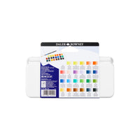 DALER ROWNEY Aquafine akvarell utazókészlet 24 félcsésze ecsettel