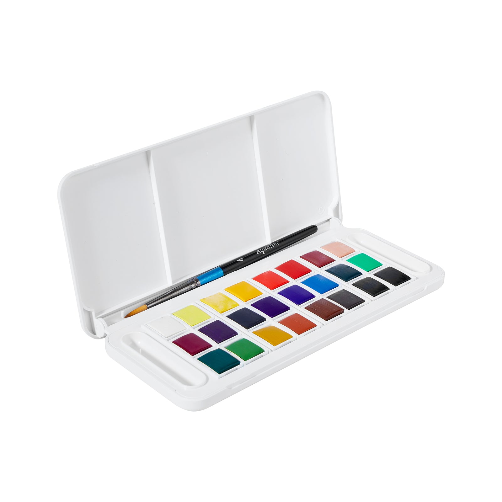 DALER ROWNEY Aquafine akvarell utazókészlet 24 félcsésze ecsettel