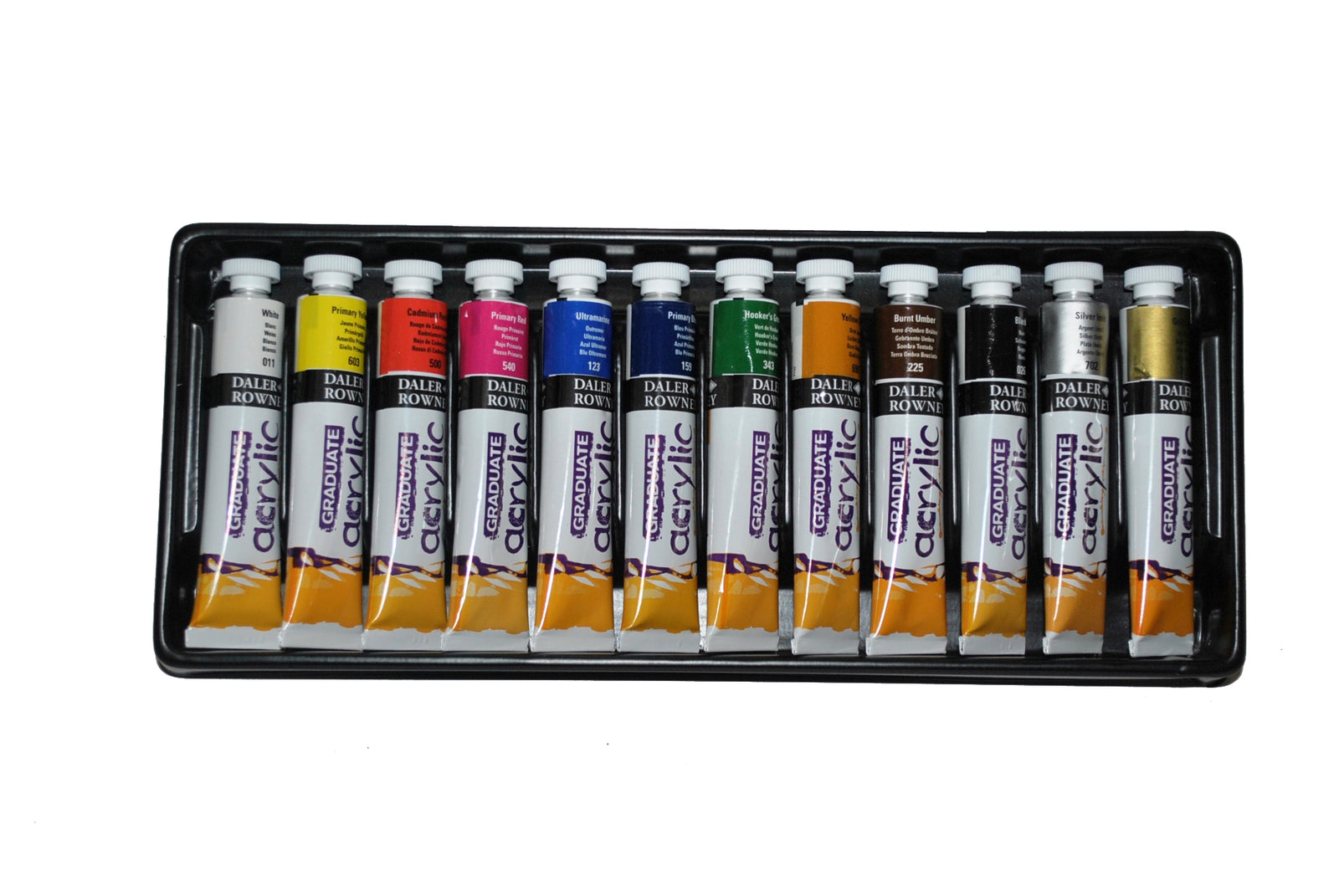 DALER ROWNEY Graduate akrilfesték készlet 12 x 22 ml