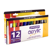 DALER ROWNEY Graduate akrilfesték készlet 12 x 22 ml