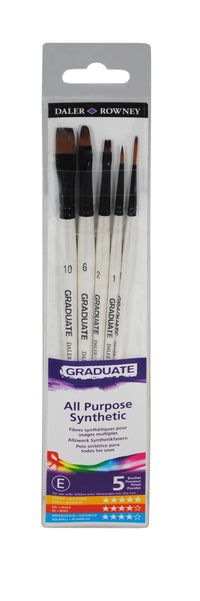 DALER ROWNEY Graduate univerzális szintetikus ecsetkészlet – 5 db