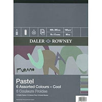DALER ROWNEY Murano Cool pasztellpapír tömb 40,6 x 30,5 cm, 160 g - 30 lap