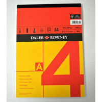 DALER ROWNEY Red & Yellow vázlattömb A4, 150 g, 25 lap, ragasztott
