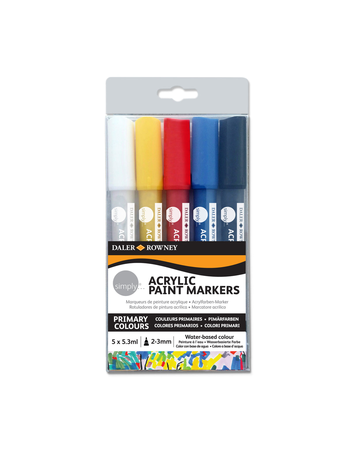 DALER ROWNEY Simply akrilfilc készlet 5 db (2–3 mm)