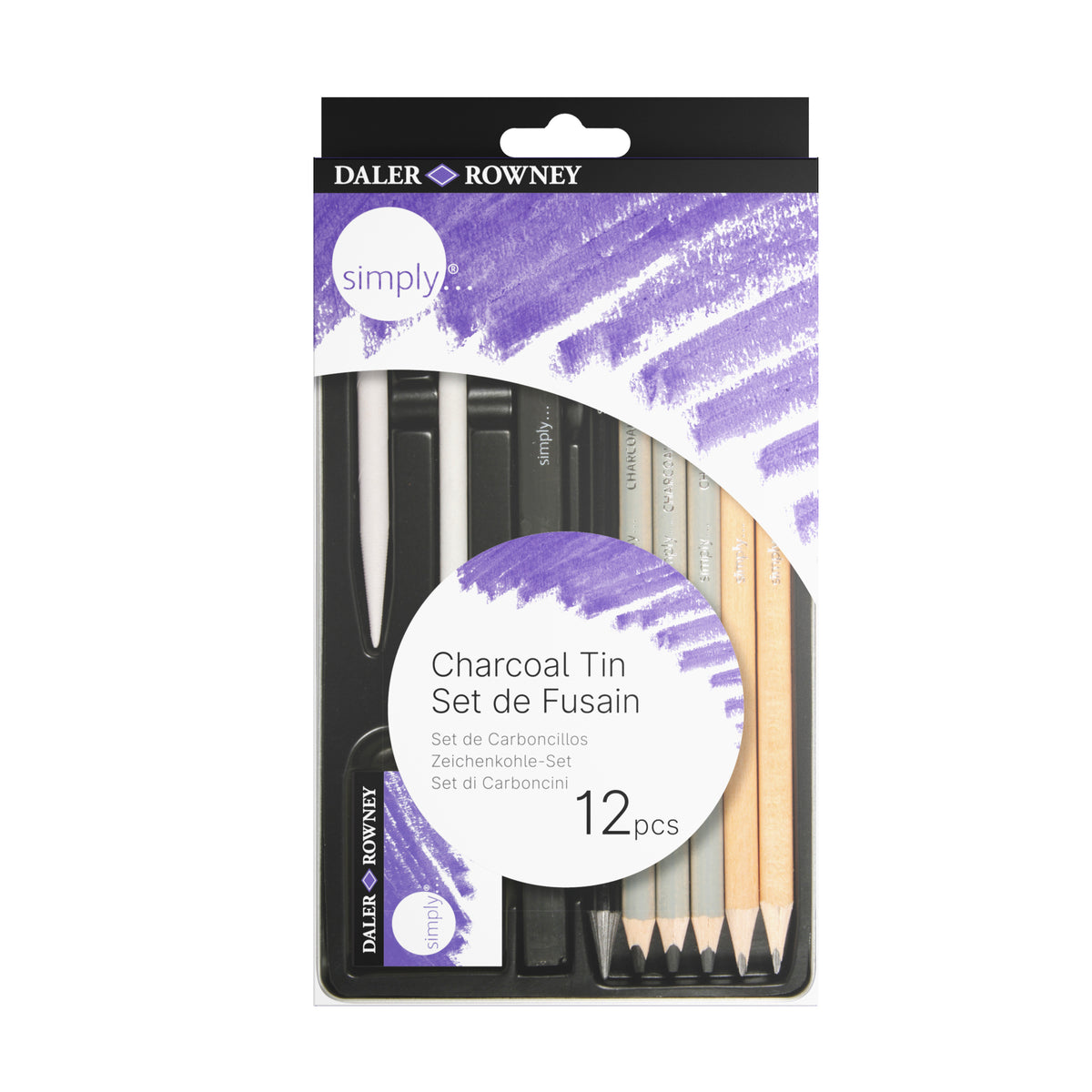 DALER ROWNEY D&R Simply ceruza- és rajzszénkészlet 12 db