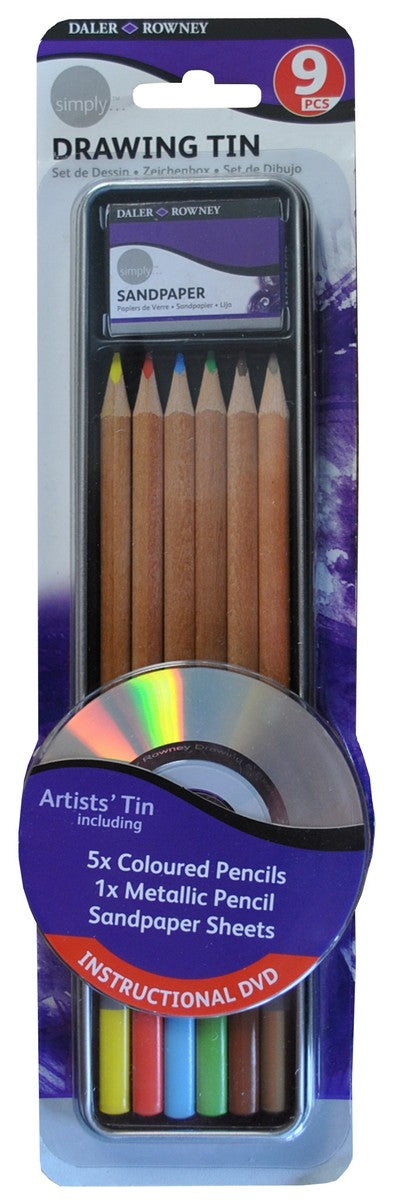 DALER ROWNEY D&R Simply vázlatkészítő készlet kiegészítőkkel 9 db-os