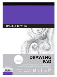 DALER ROWNEY Simply vázlattömb A4 120 g 50 lap ragasztott