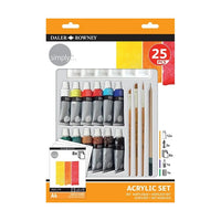 Daler Rowney akril készlet 25 db tartozékkal (1)