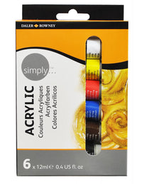 Daler-Rowney - akrilfesték készlet 6 x 12ml