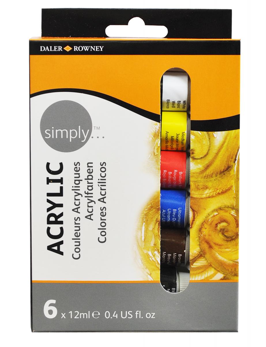 Daler-Rowney - akrilfesték készlet 6 x 12ml
