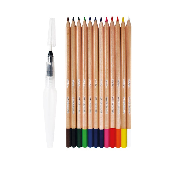 Daler Rowney akvarellceruza 12 darabos készlet vízkefével (3)