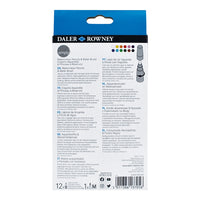 Daler Rowney akvarellceruza 12 darabos készlet vízkefével (4)