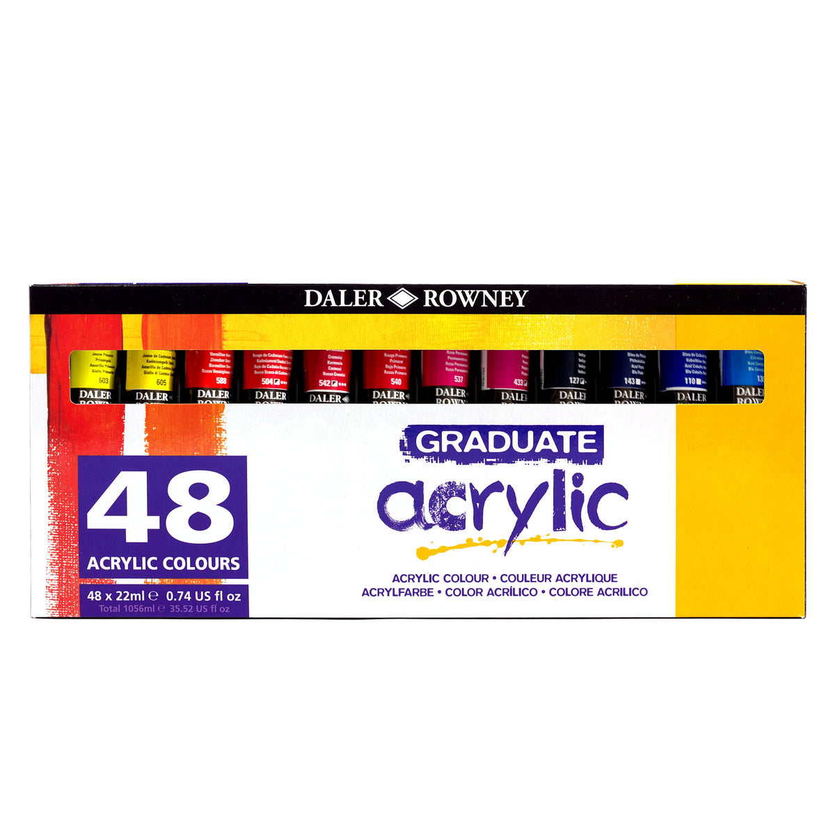 DALER ROWNEY Graduate akrilfesték készlet 48 x 22 ml