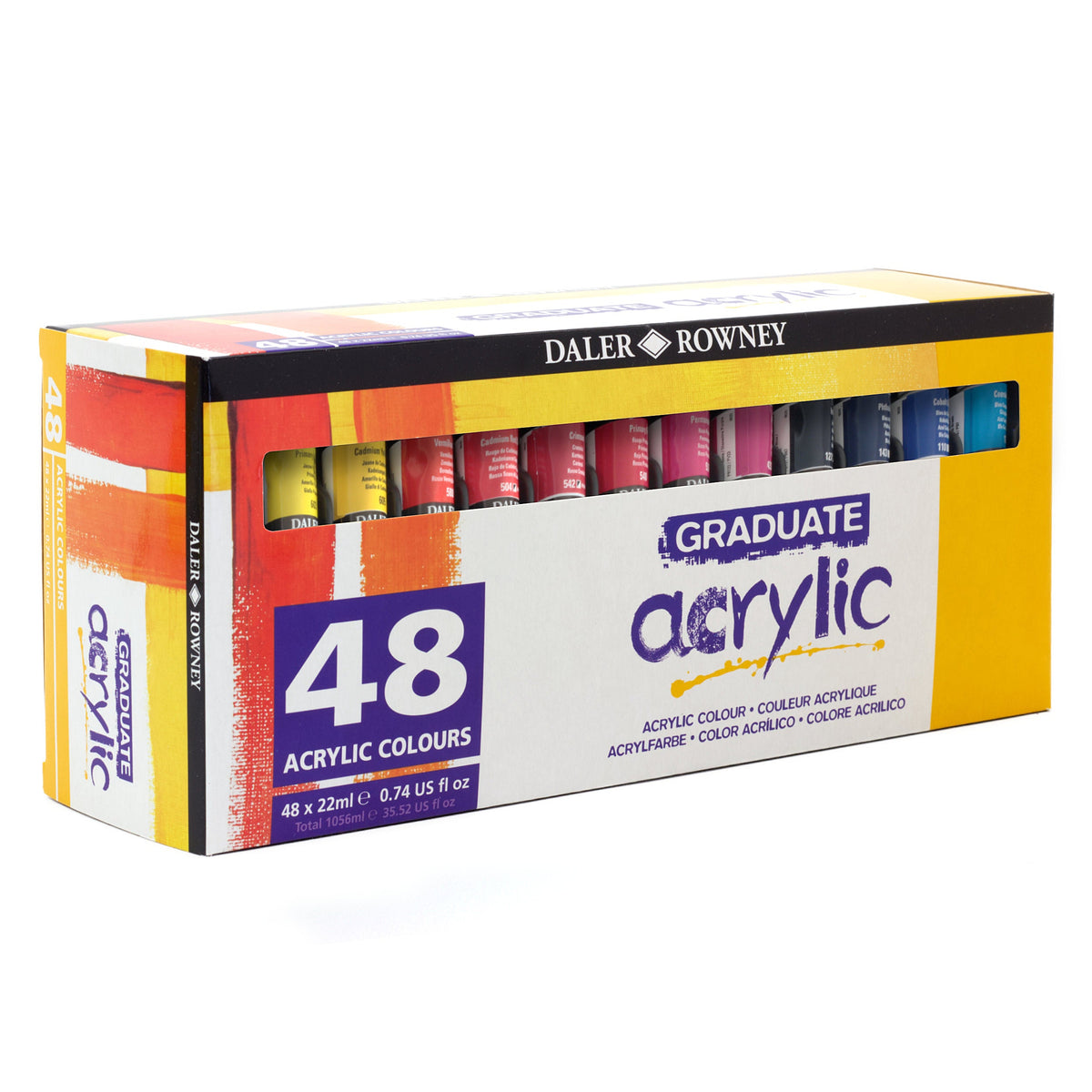 DALER ROWNEY Graduate akrilfesték készlet 48 x 22 ml